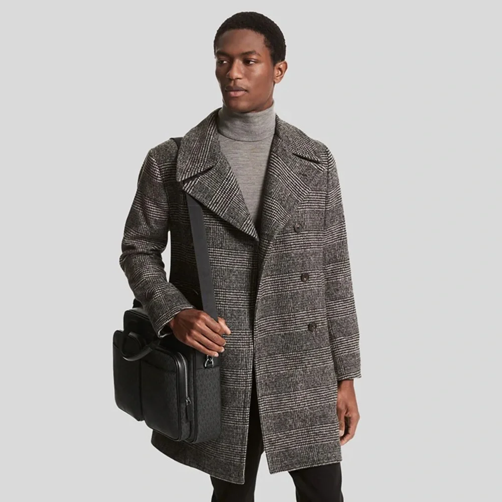 Michael Kors Cooper Logo Utility Briefcase Black/Grey